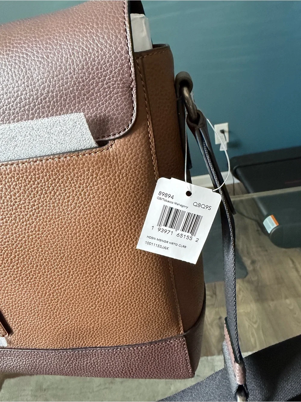 Coach Hudson Messenger Bag Leather Tobacco Mahogany NWT (with storage dents)